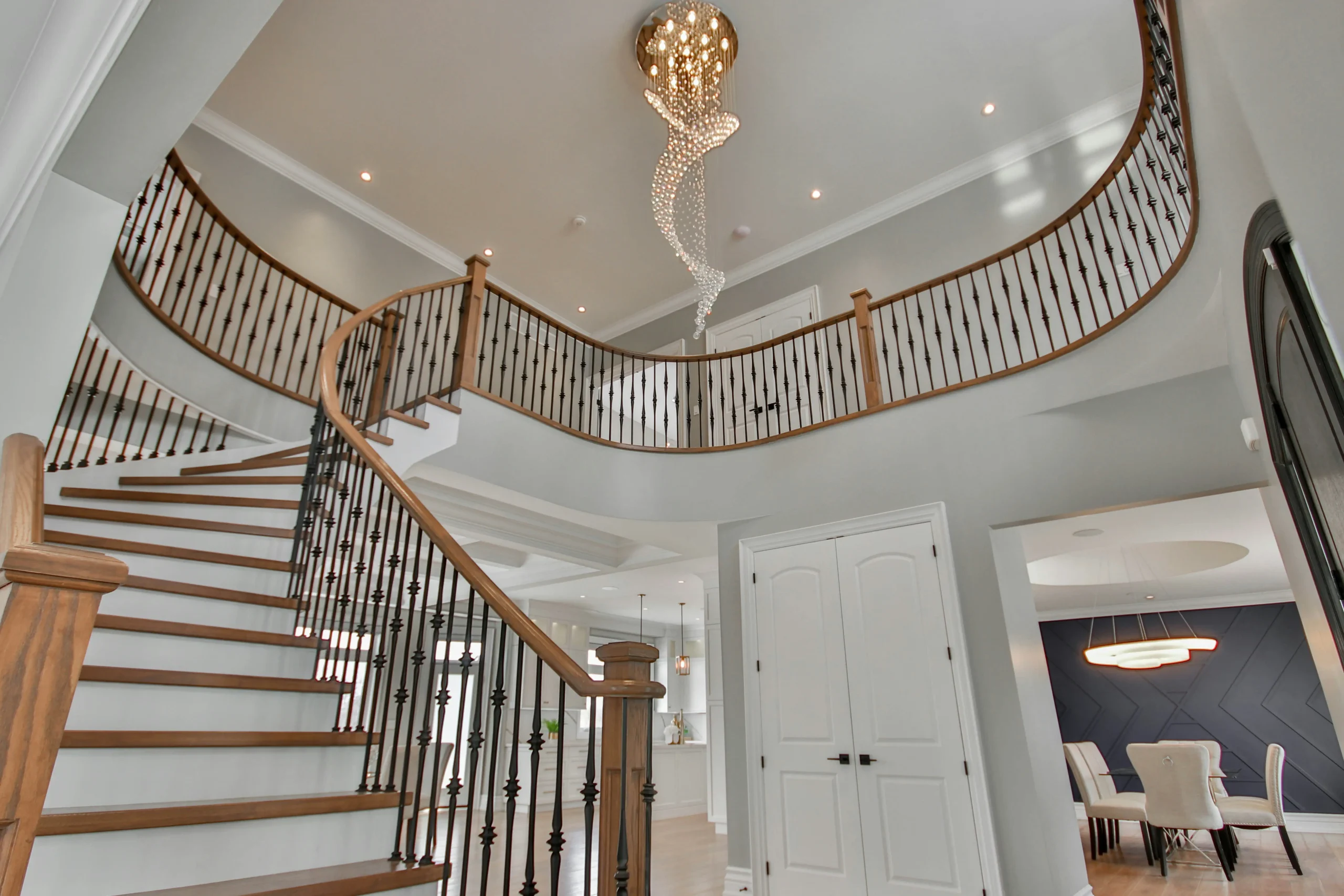 staircase between first and second floor